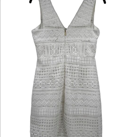 NWT Trina Turk White Dress 2 Crochet Lace - Picture 6 of 9